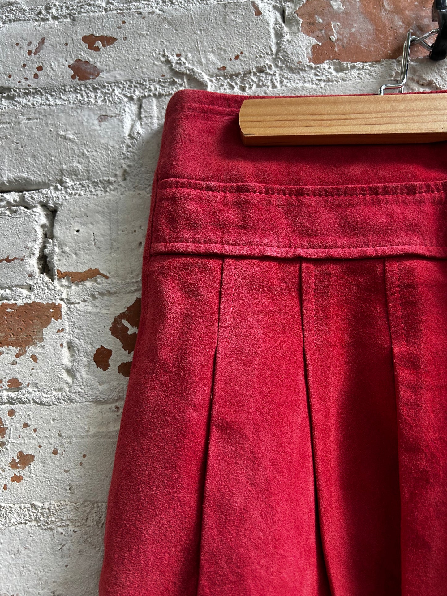 Suede Mini Skirt (Vintage)