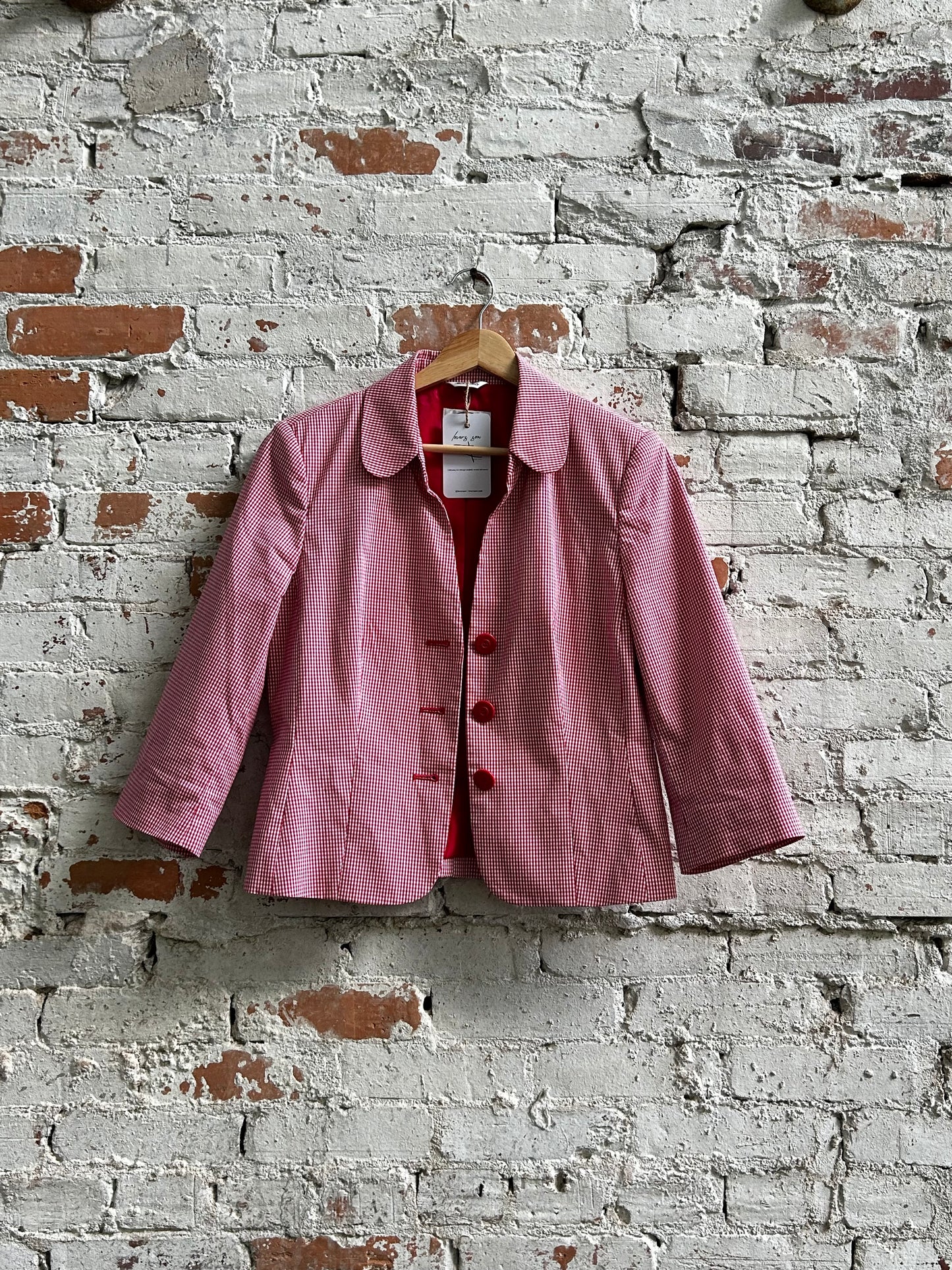 Gingham Blazer (Vintage)