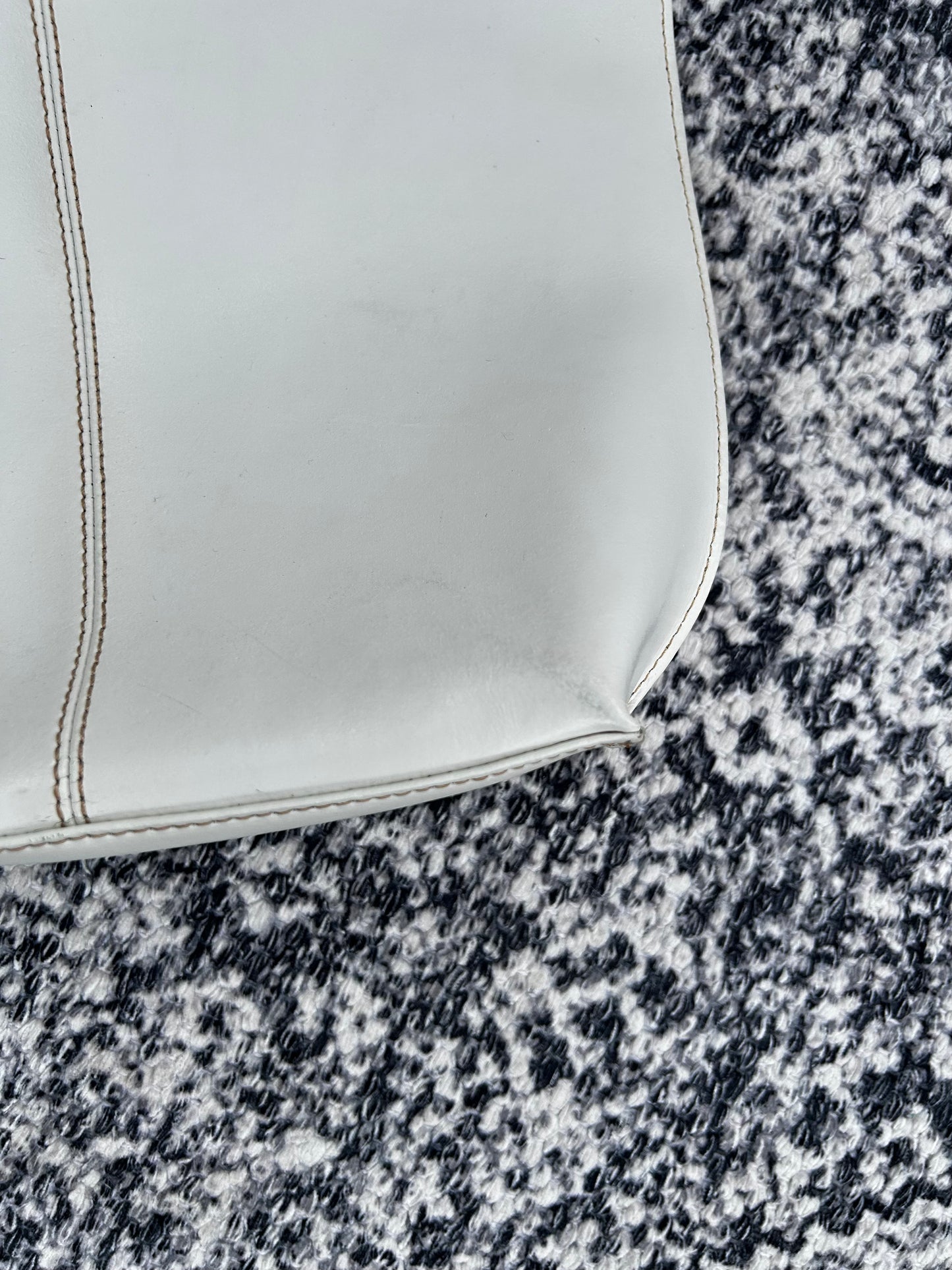 Y2K Vintage Top Stitch Leather Shoulder Bag