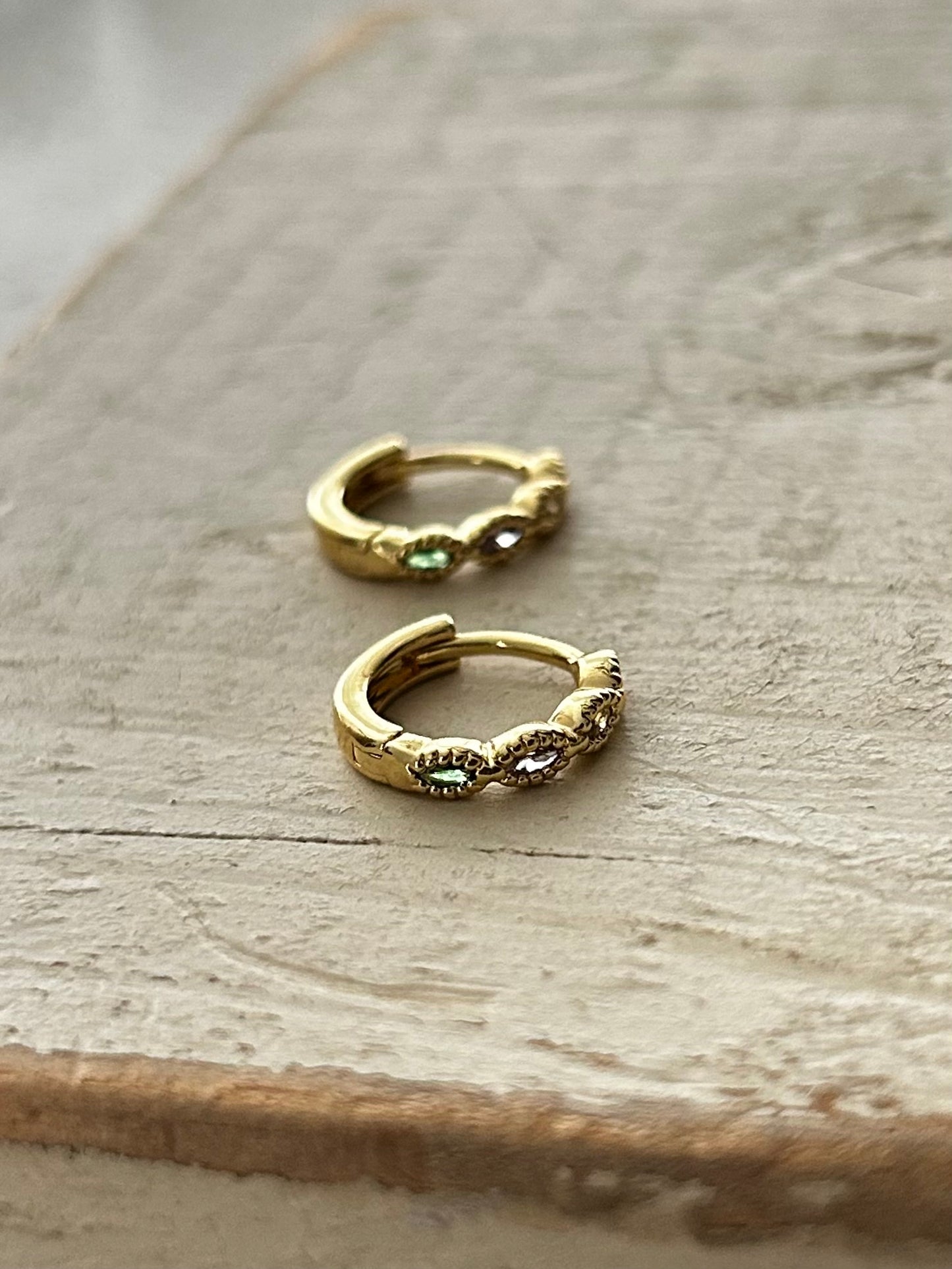 Multi-color Huggie Earring