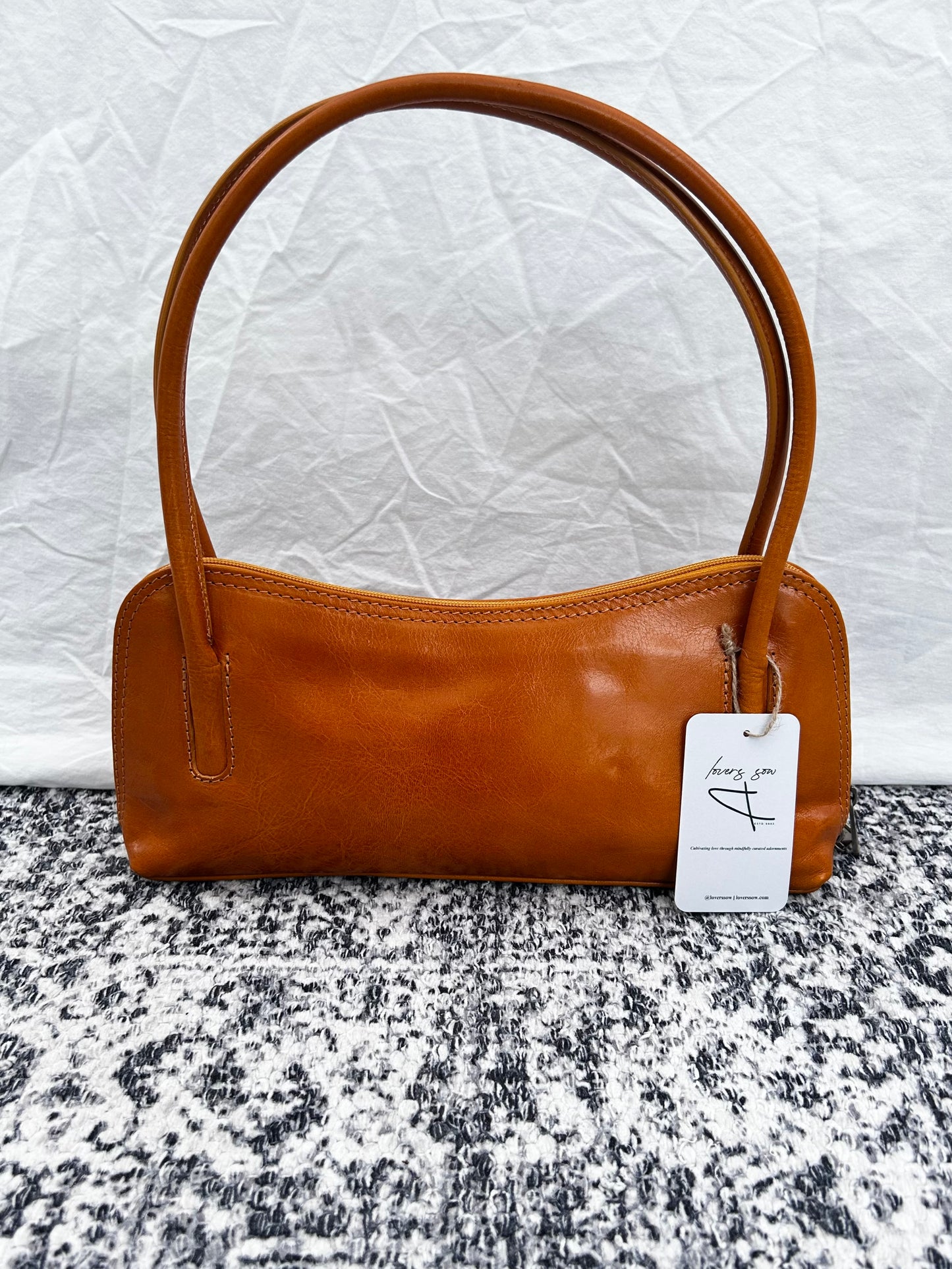 Handmade Leather Irregular Shoulder Bag