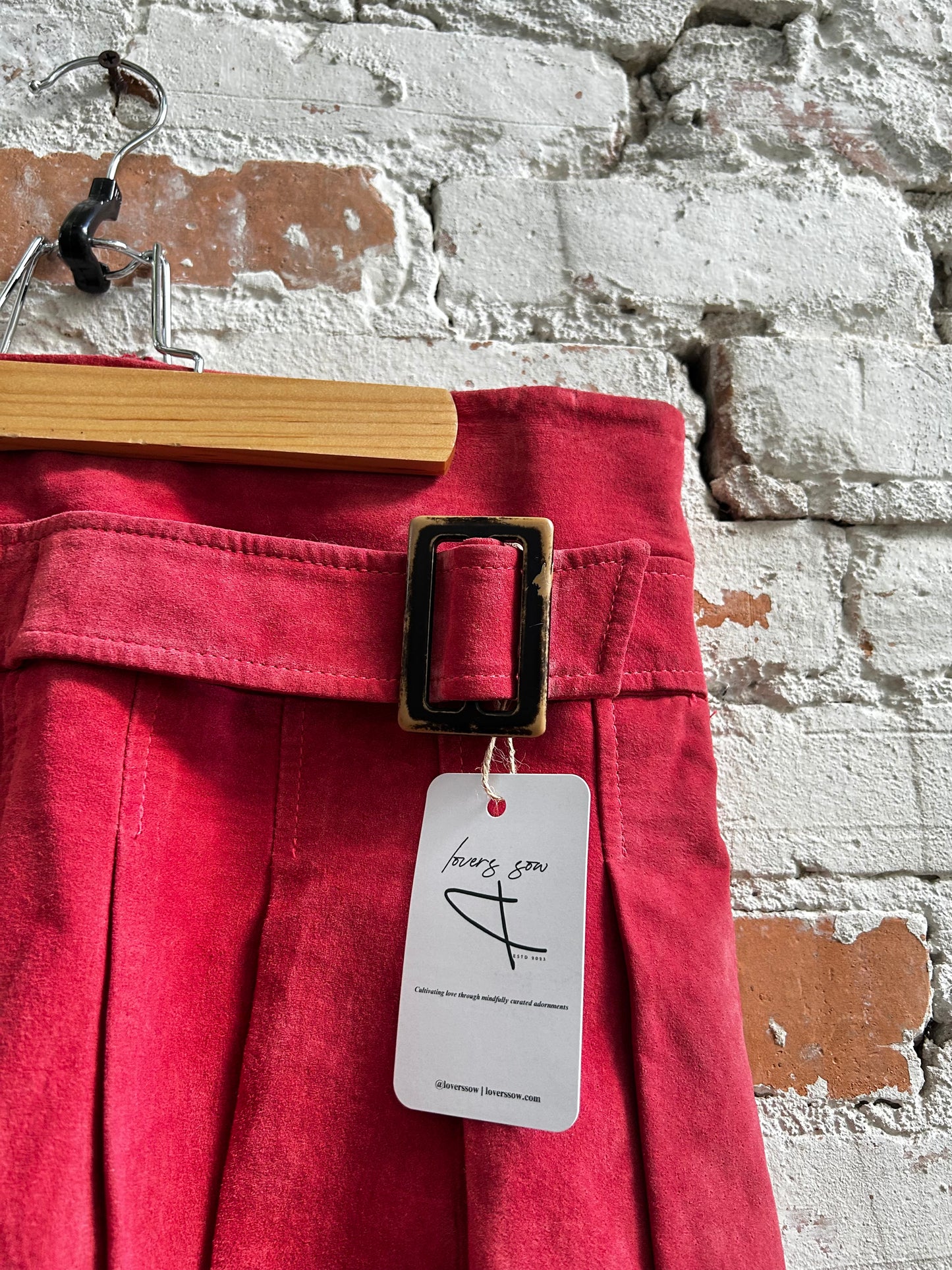 Suede Mini Skirt (Vintage)