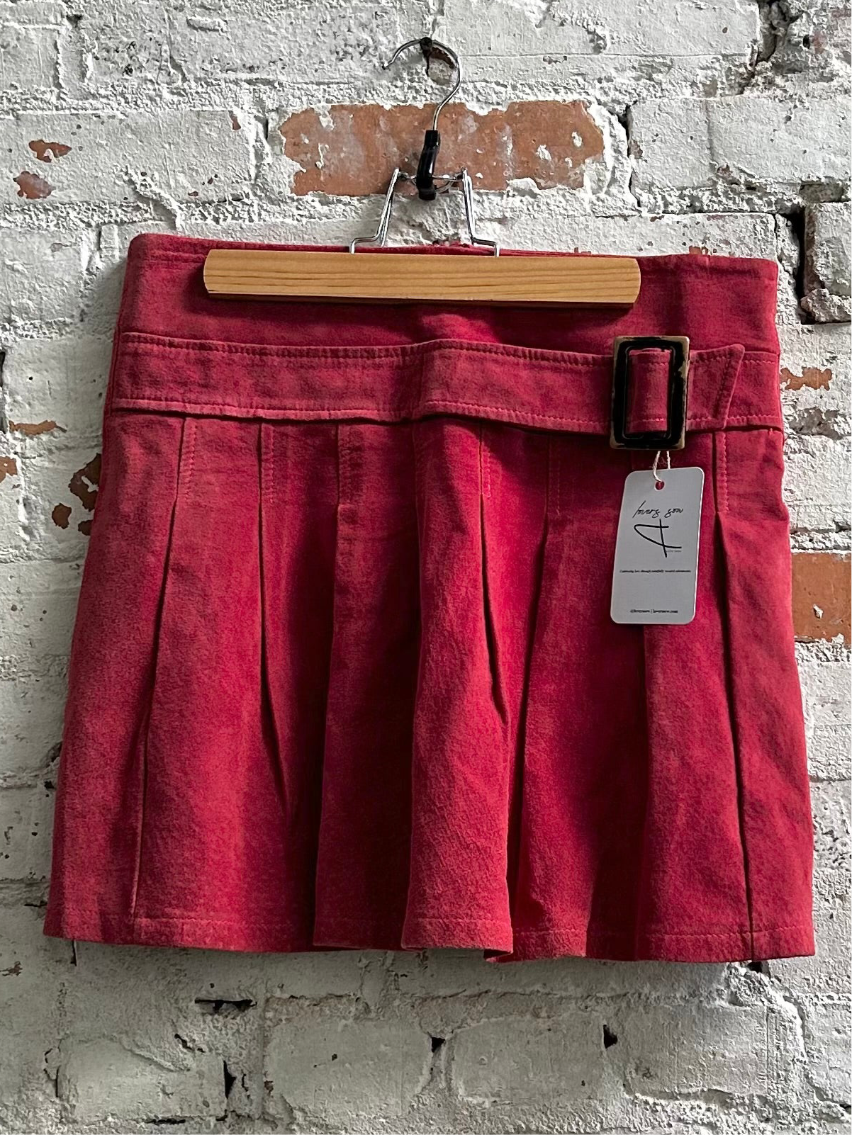 Suede Mini Skirt (Vintage)
