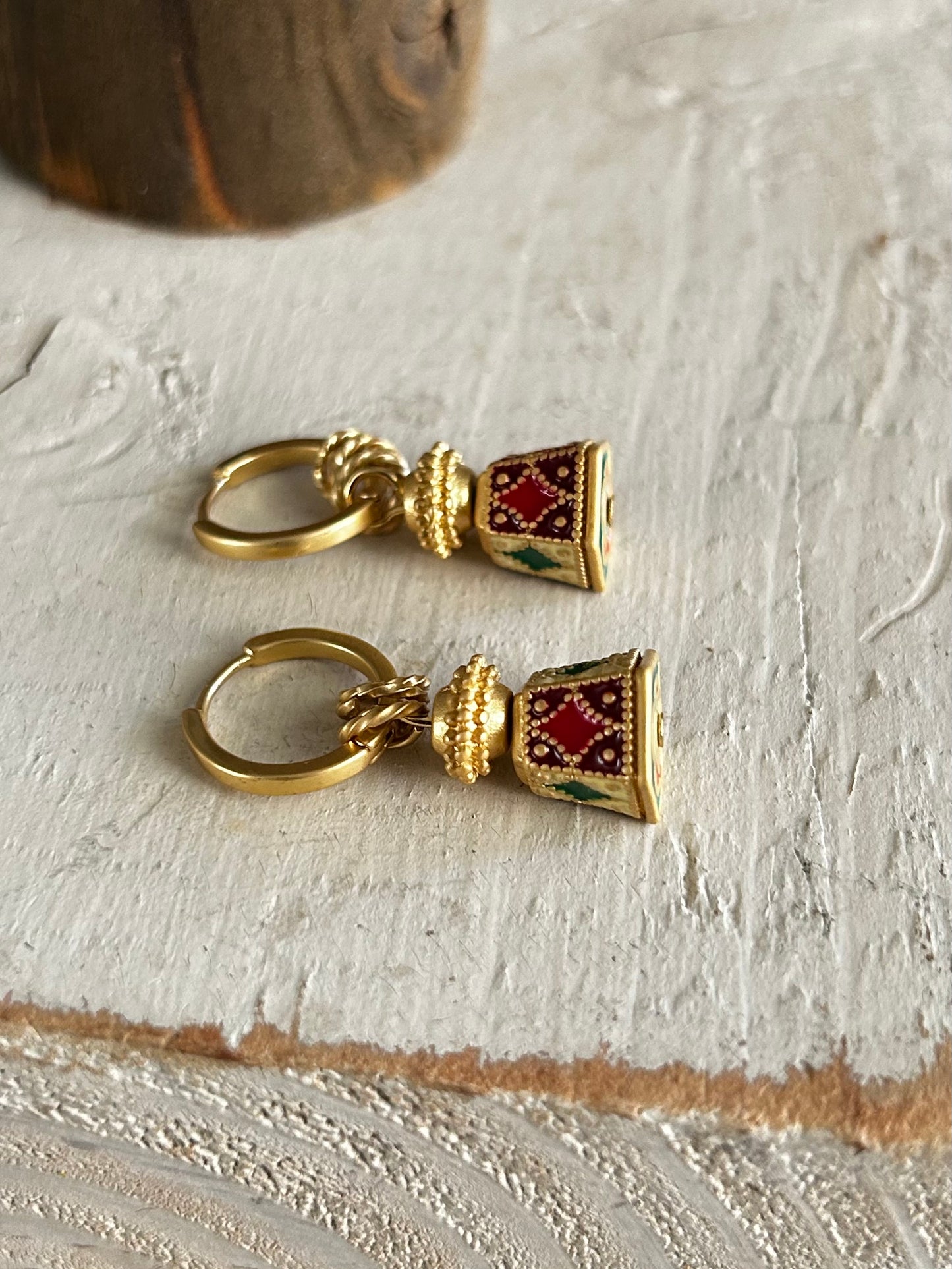 Multi-Color Bell Tower Drop Earring