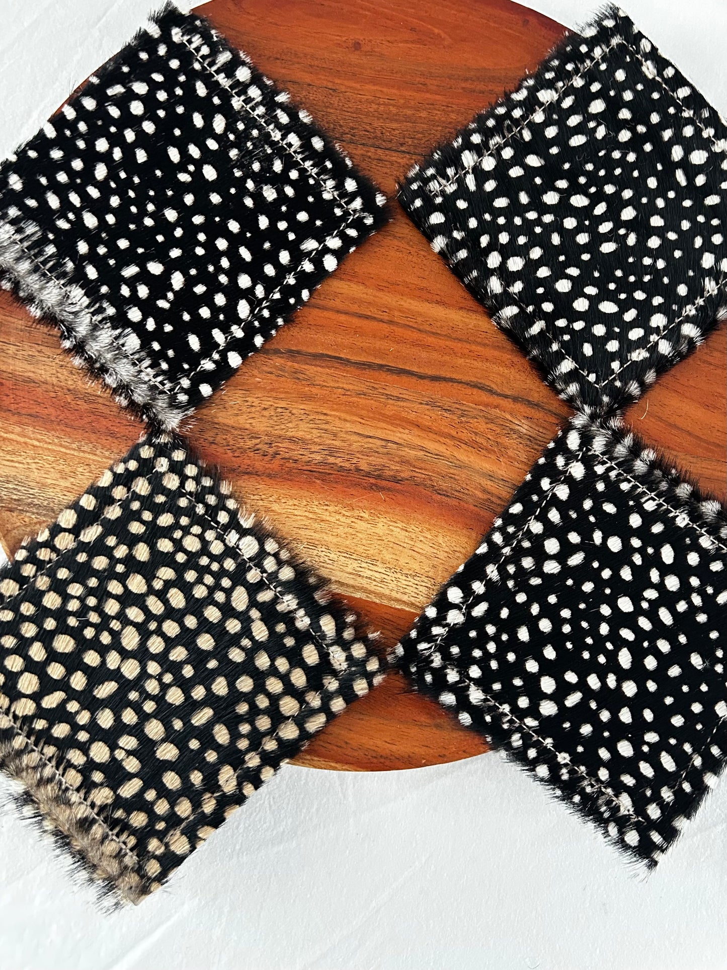 Calf Hair Coasters