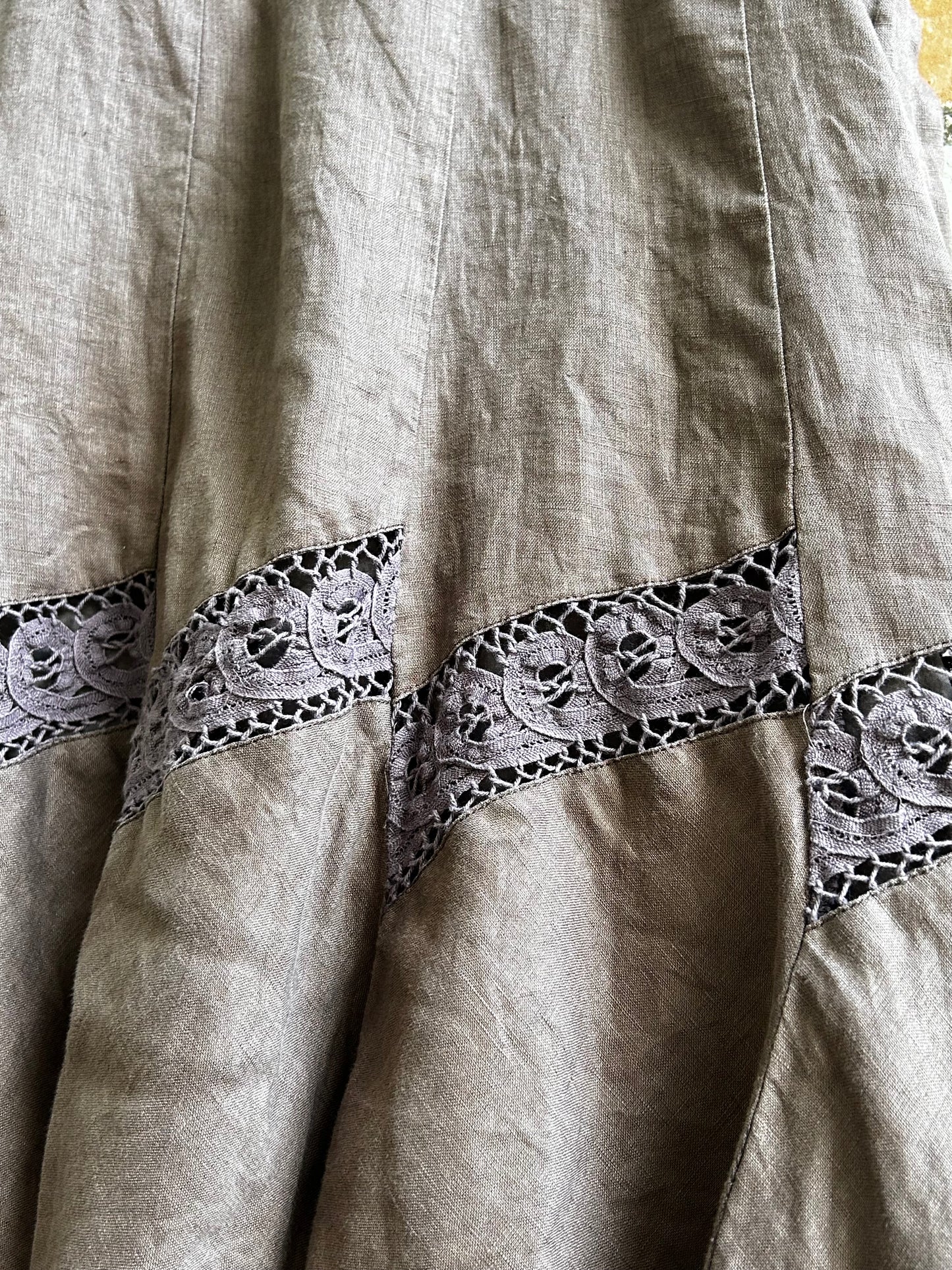 Linen Lace Banana Republic Skirt (Vintage)