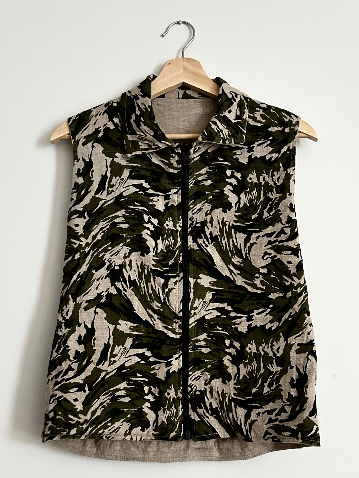 Reversible Camo Cargo Vest