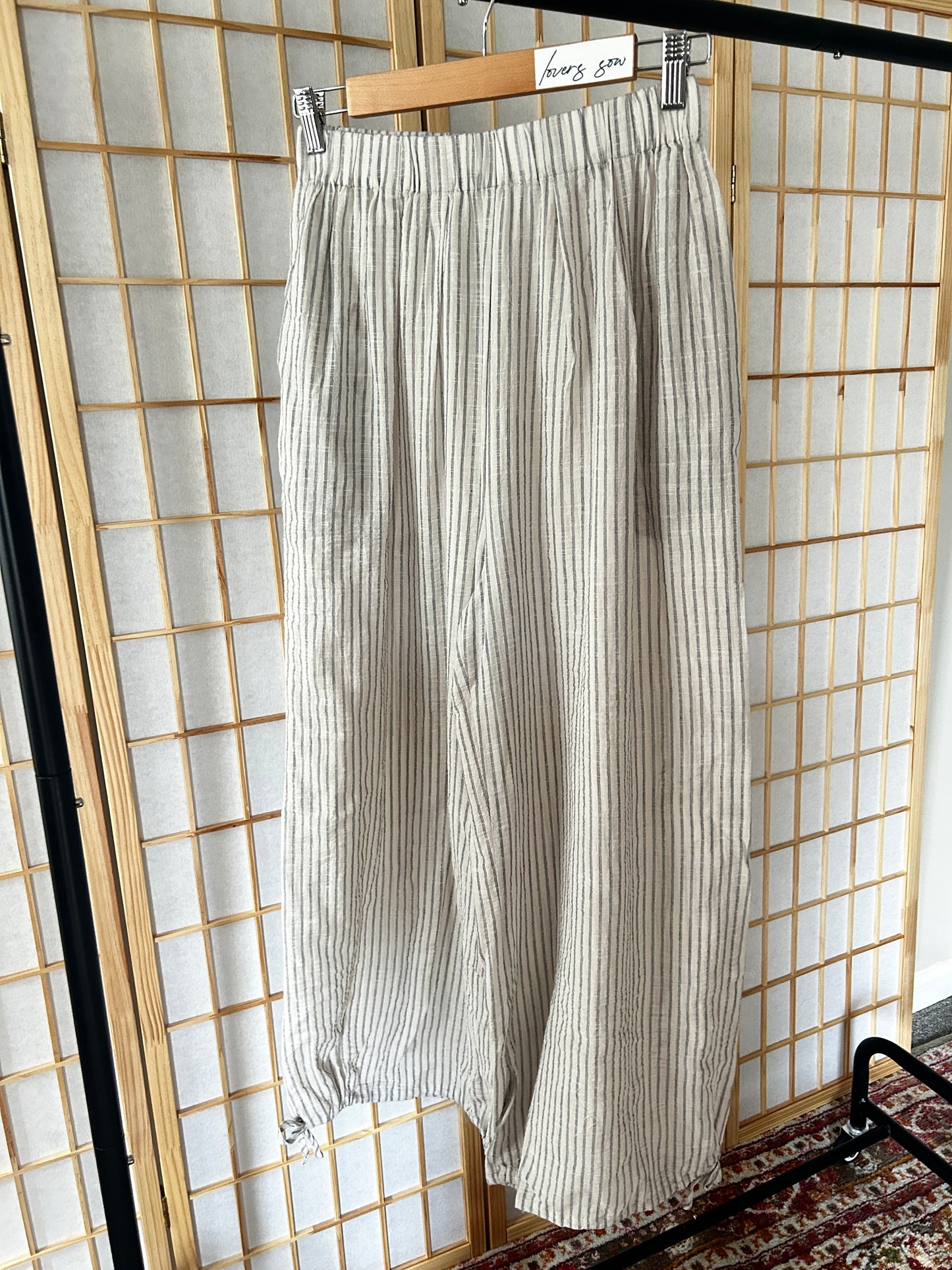 Sheer Cotton Baloon Pants