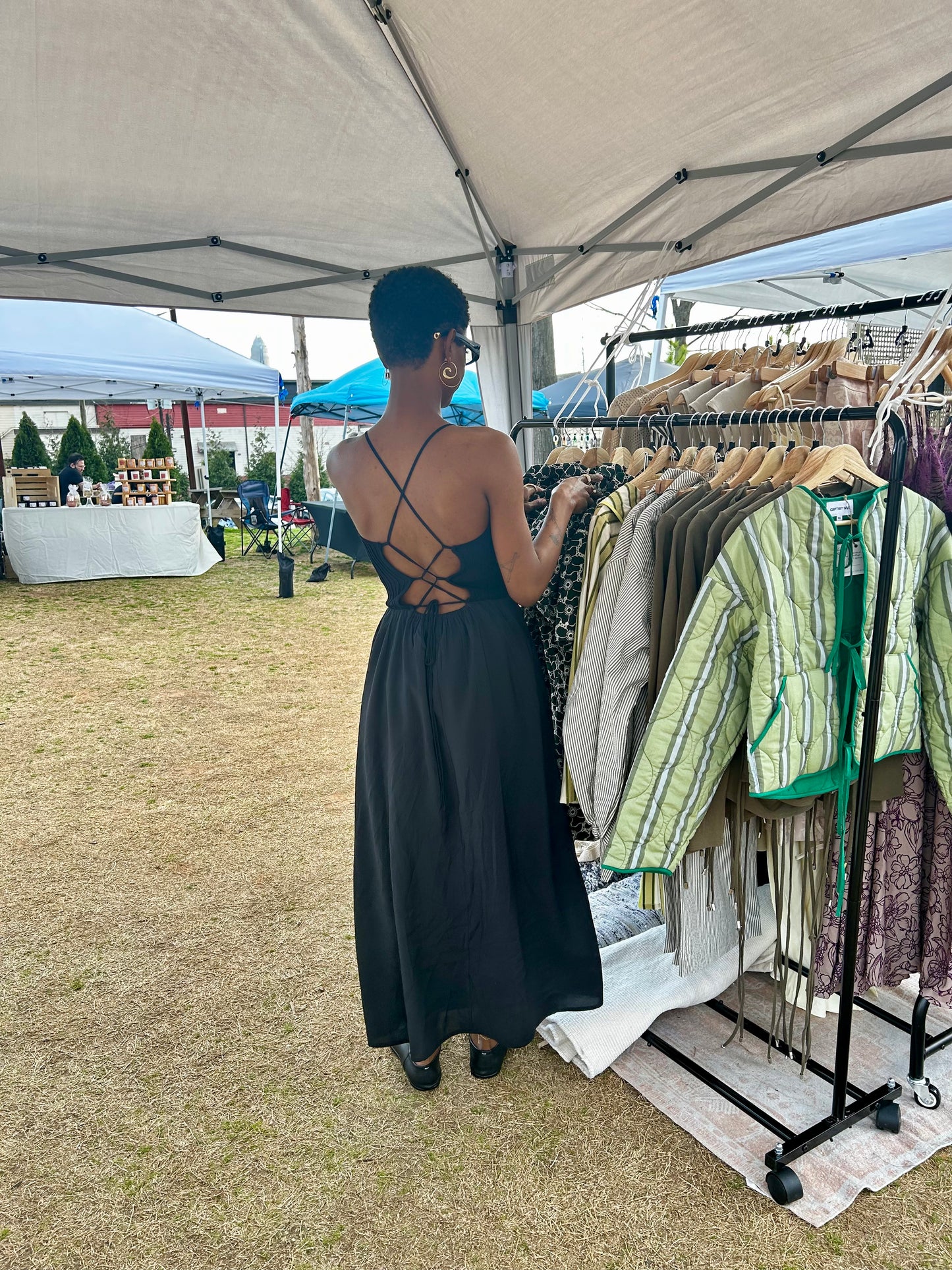 Dual Textured Maxi Dress
