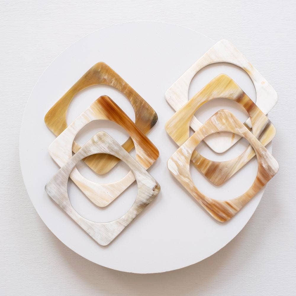Horn Square Bangle Set