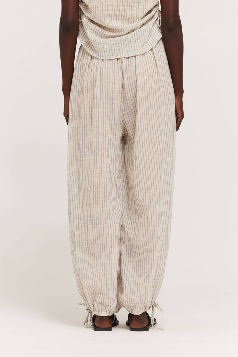 Sheer Cotton Balloon Pants