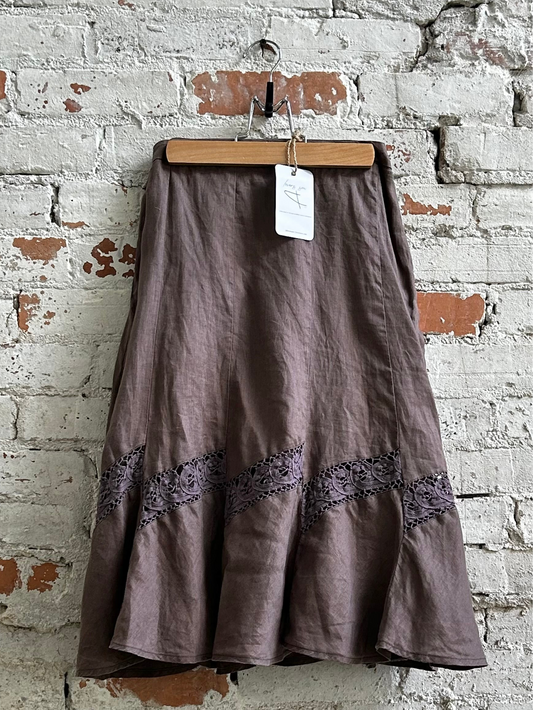 Linen Lace Banana Republic Skirt (Vintage)