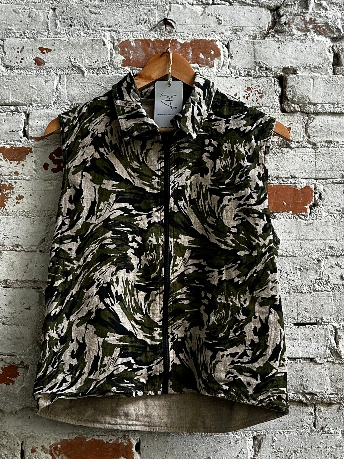 Reversible Camo Cargo Vest