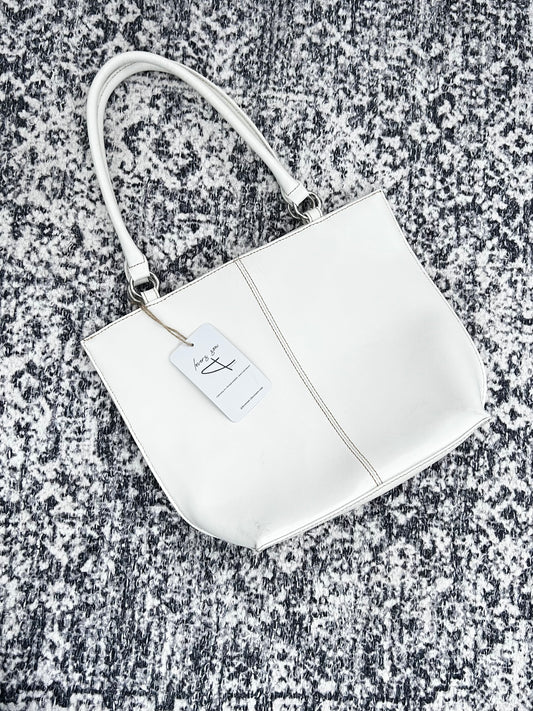 Y2K Vintage Top Stitch Leather Shoulder Bag