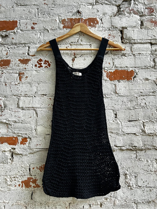 Helmut Lang “Seatbelt” Woven Knit Cotton Top (Pre-loved)