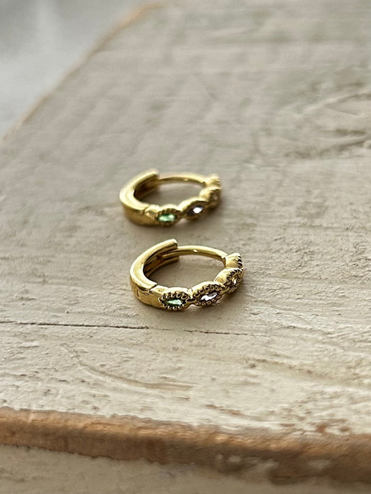 Multi-color Huggie Earring