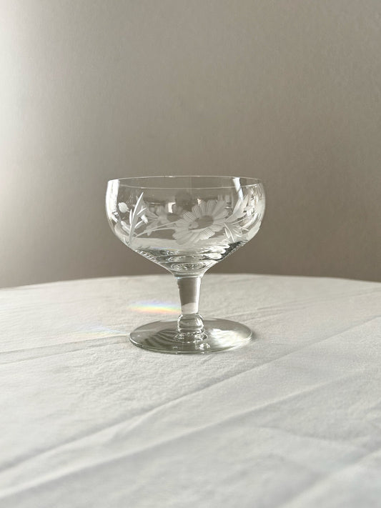 Floral Etched Coup
