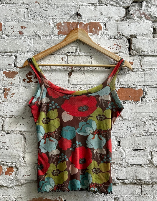 Floral Mesh Tank (Vintage)