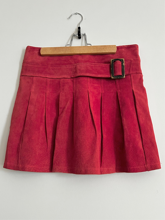 Suede Mini Skirt