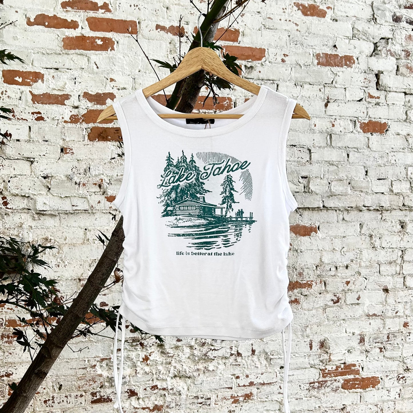 Lake Tahoe Ruched Tank (Vintage)