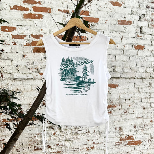 Lake Tahoe Ruched Tank (Vintage)