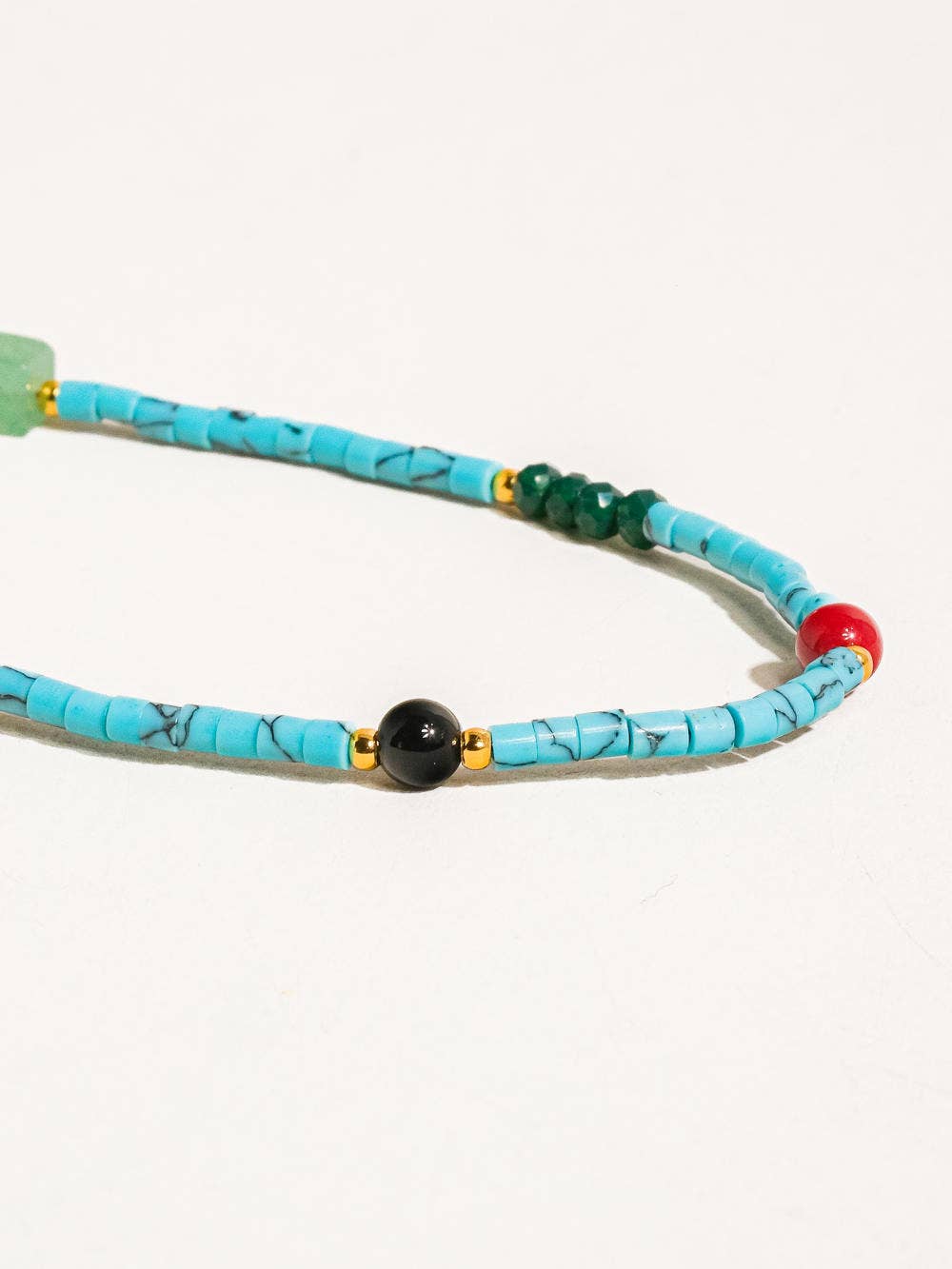 Handmade Blue Turquoise Stone Necklace