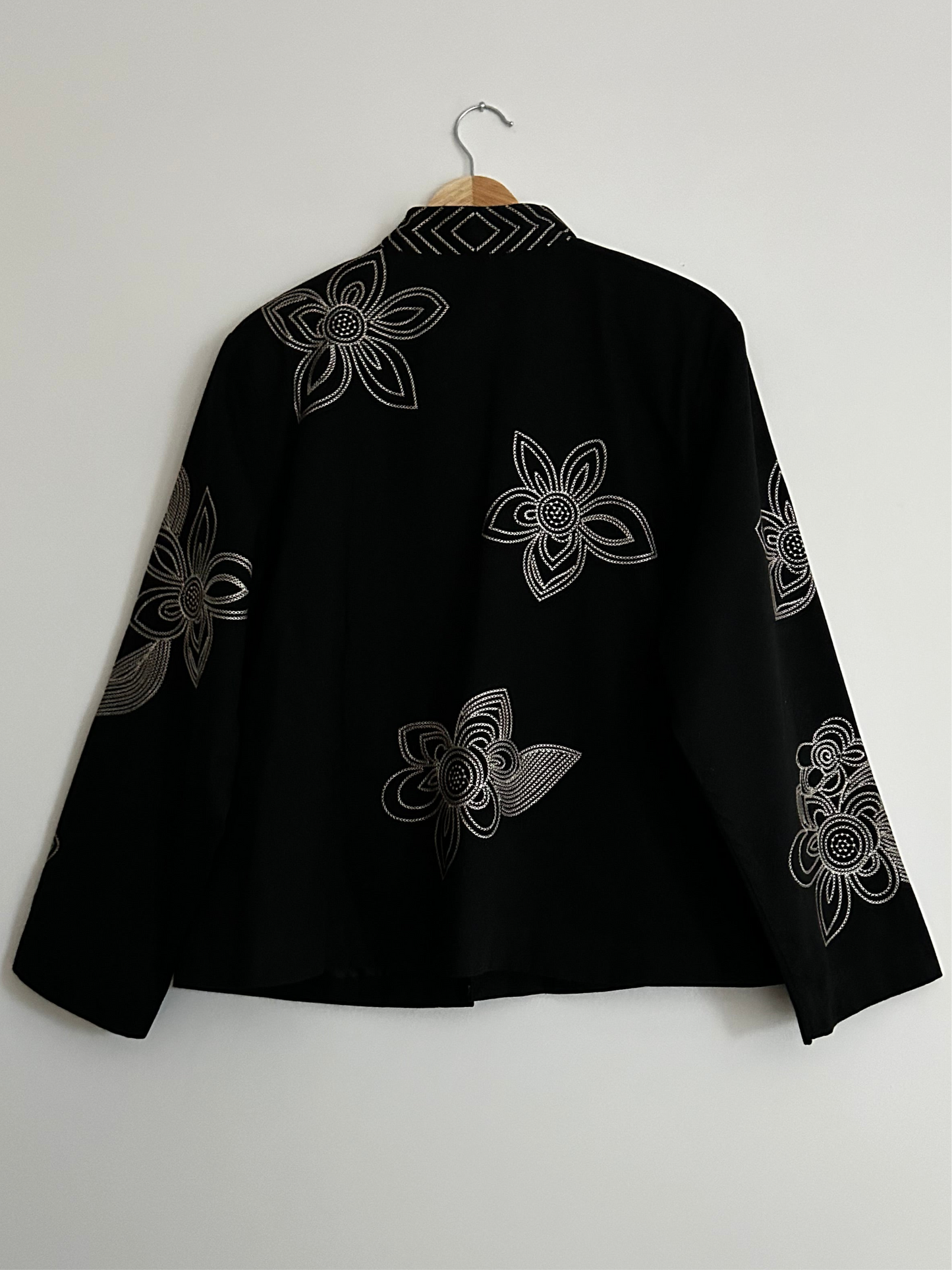 Vintage Floral Stitch Cotton Jacket