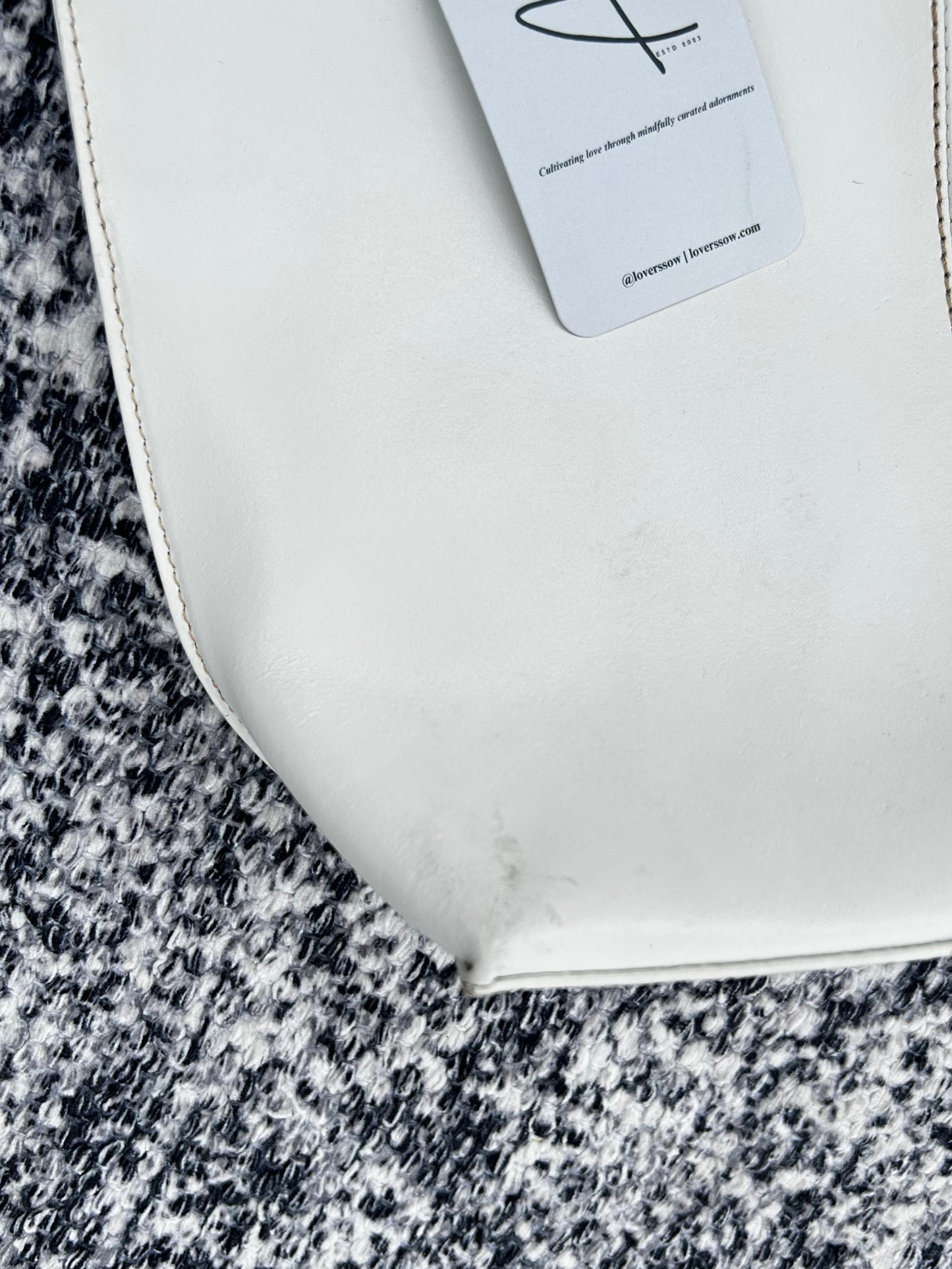Y2K Vintage Top Stitch Leather Shoulder Bag