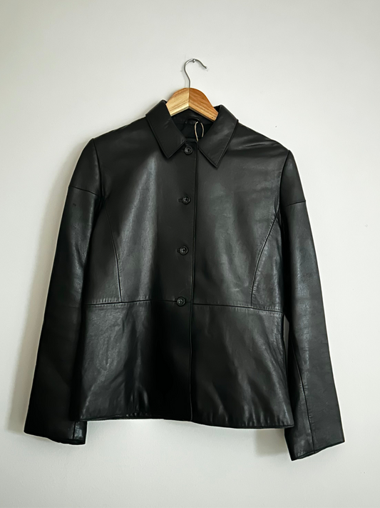 Vintage Genuine Leather Jacket - Banana Republic