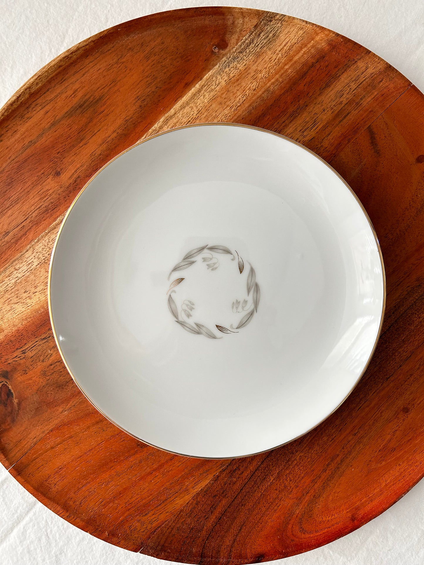 Fine China Gold Trimmed Saucer Plate