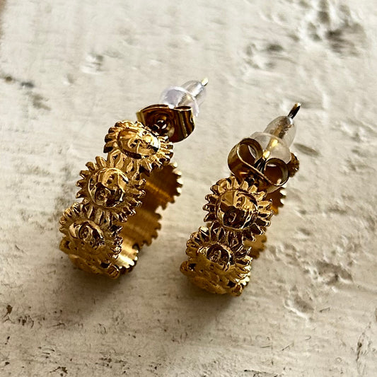 Sun Goddess Hoop Earrings