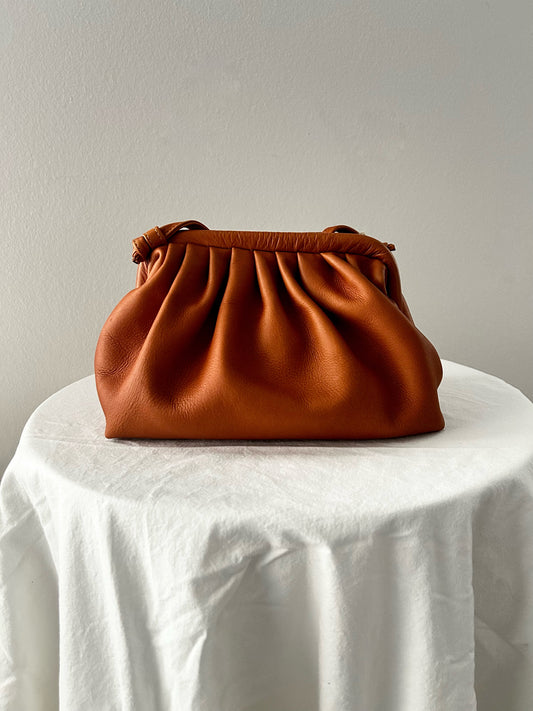 Handmade Leather Pouch / Crossbody - Brown