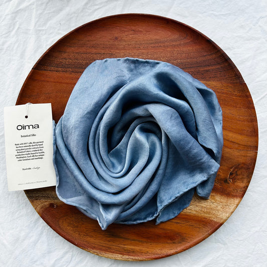 Naturally Hand Dyed Silk Scarf