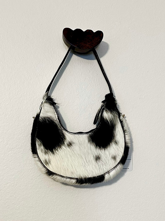 Calf Hair Scoop Shoulder / Crossbody Bag