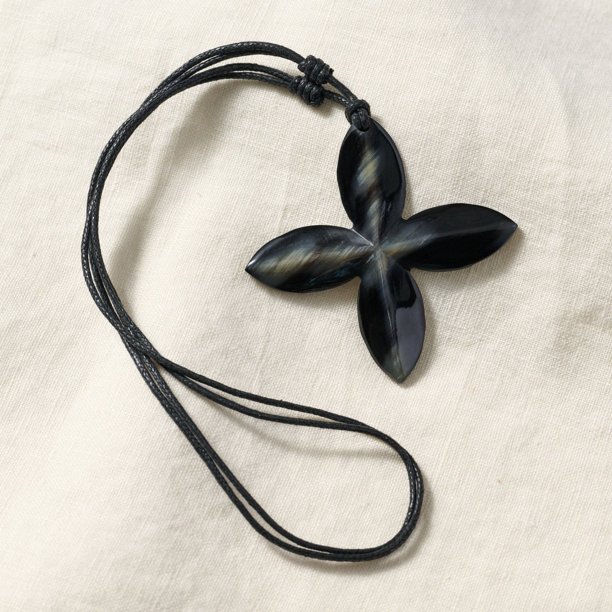 Reclaimed Horn Cross Pendant