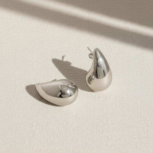 Stainless Steel Measurement (L x W inch): 1 x 0.6 - Lead-free, Nickel-safe - Hypoallergenic - Water Resistant